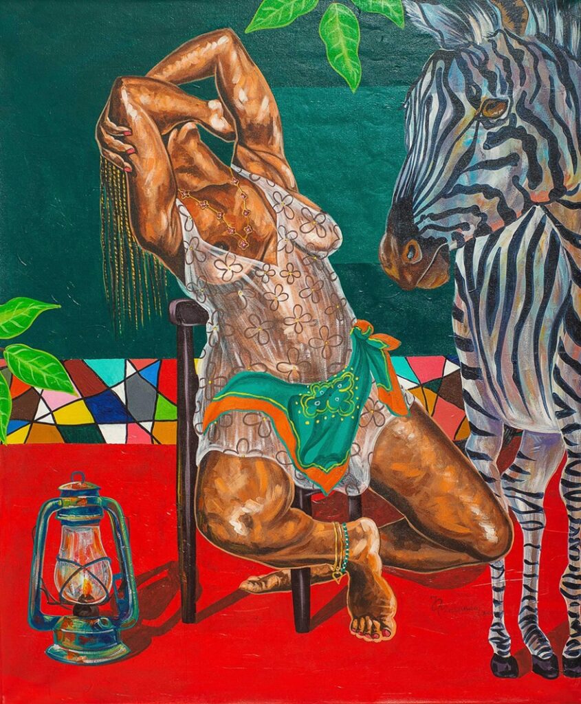 A Painting called eternity by the congolese artist Jonathan Malanda