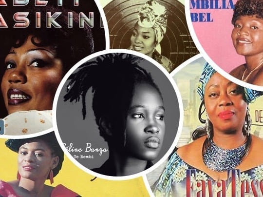 Faces of famous congolese female musicians