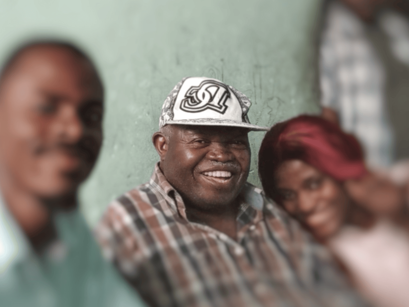 Cheri Cherin at his atelier in masina kinshasa