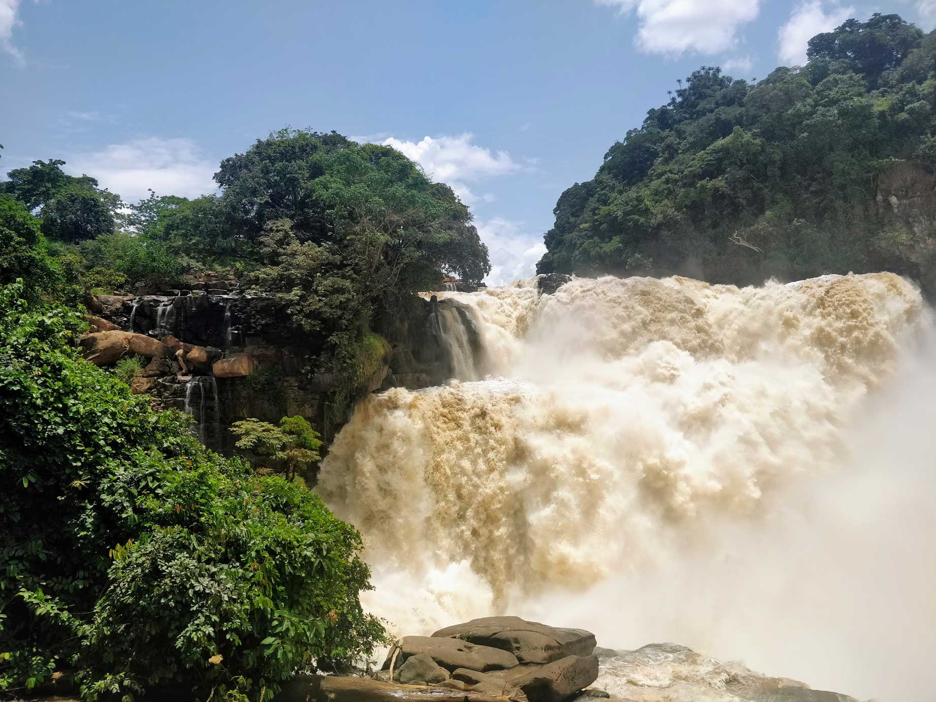 Zongo Falls. From inkisi River. Near to Kinshasa in the democratic republic of congo DRC