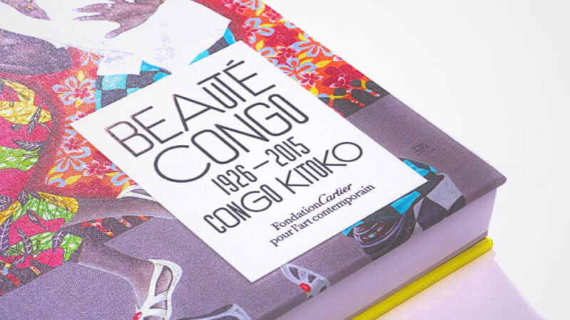 A book cover with the title: Beaute congo 1926-2015 Congo Kitoko. FondationCartier pour l'art contemporain