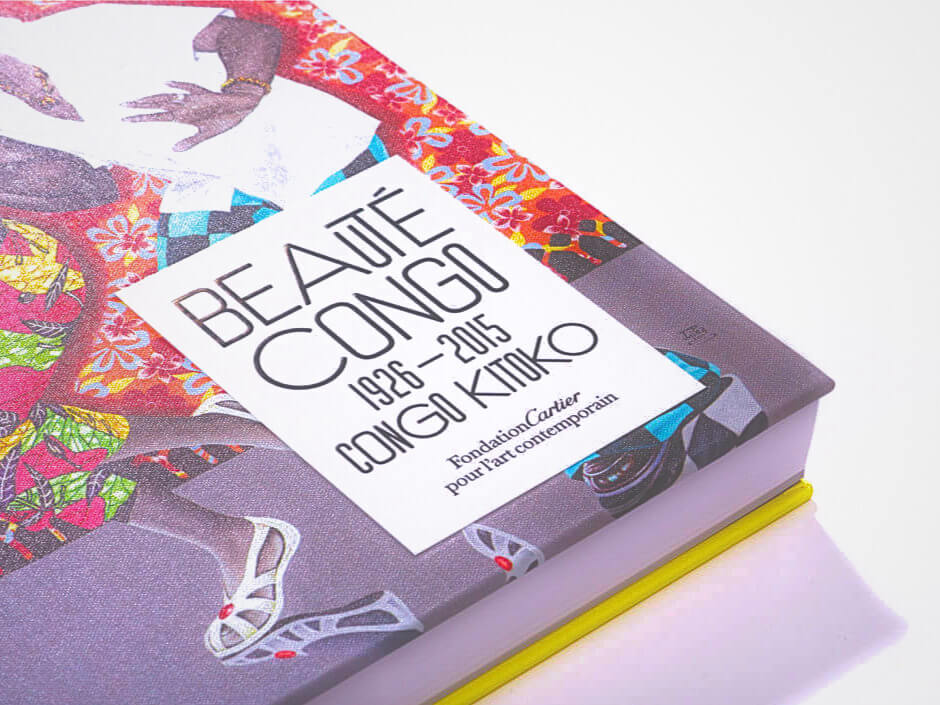 A book cover with the title: Beaute congo 1926-2015 Congo Kitoko. FondationCartier pour l'art contemporain