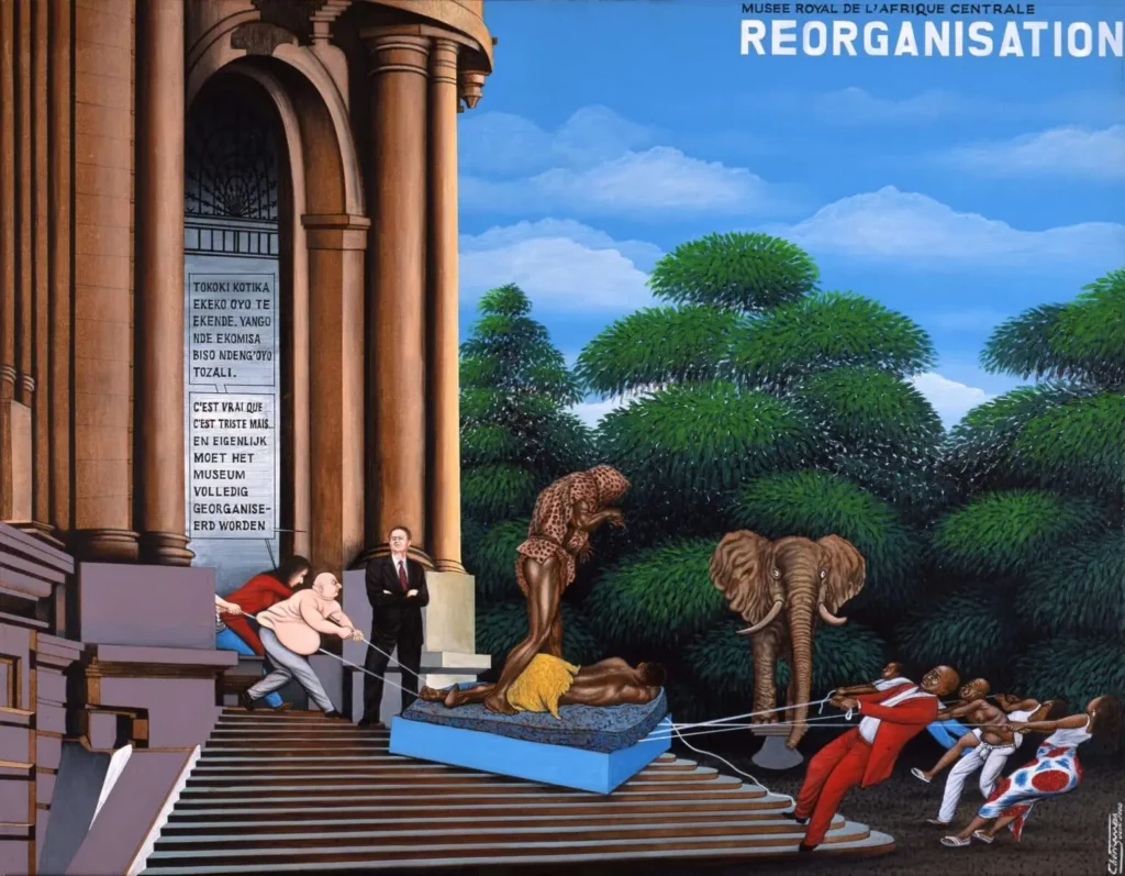 Reorganisation 2002.-Oil on canvas. Cheri Samba